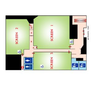 PALM THEATER ACCESS MAP