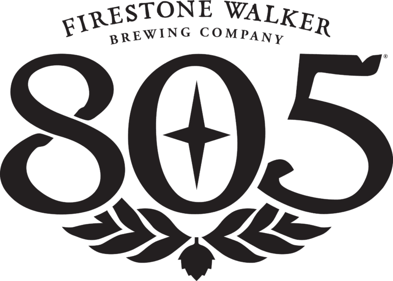 Firestone Walker Brewing Black & White logo with the 805 in large font