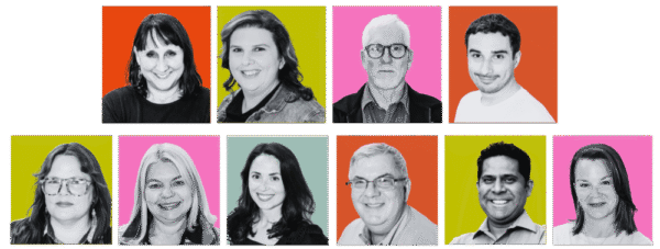 Pictures of the board members listed below